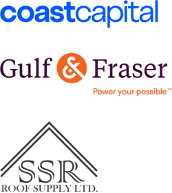 Text: Coast Capital Gulf & Fraser SSR Roof Supplies Ltd.
