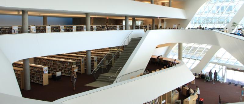 Inside of the City Centre Library